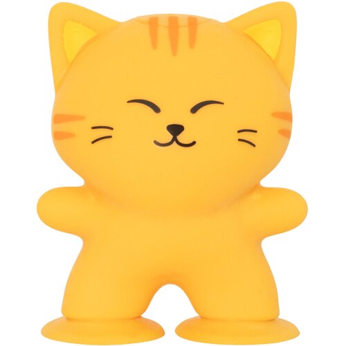  SQUISHY Stuck Cat 9,5 cm &amp;ndash; Ljepljiva antistres mačkica za djecu Žuta Slike
