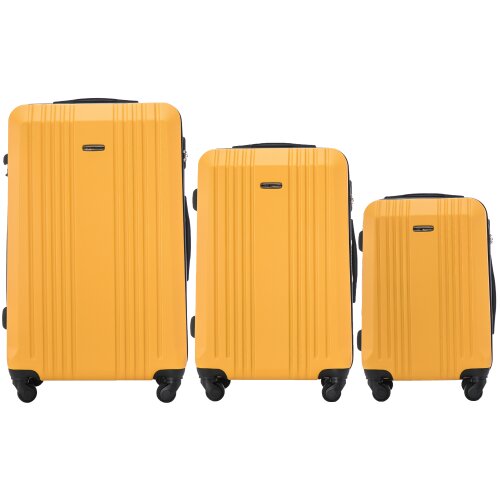 WINGS set od tri kofera od ABS materijala veličine L M S žuti Slike
