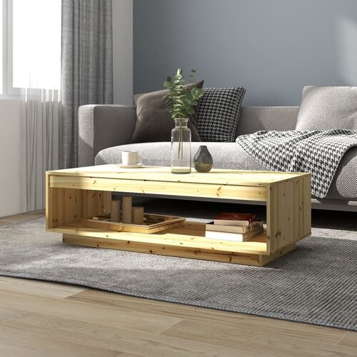 VidaXL Klubska mizica 110x50x33,5 cm trden les jelke Slike
