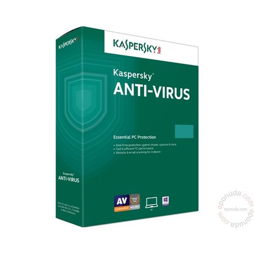 Kaspersky Anti-Virus godišnja licenca - 3 korisnika antivirus Slike