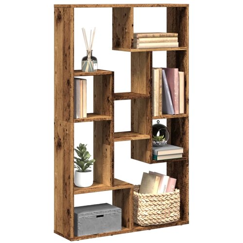 vidaXL Knjižna omara starinski les 72x20x120 cm inženirski les Cene