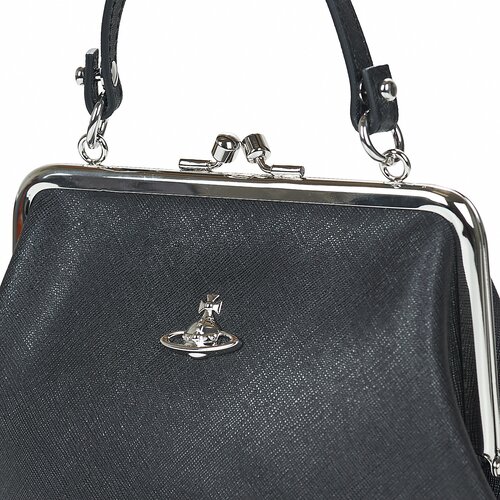 Vivienne Westwood Ročne torbice GRANNY FRAME PURSE Črna Slike