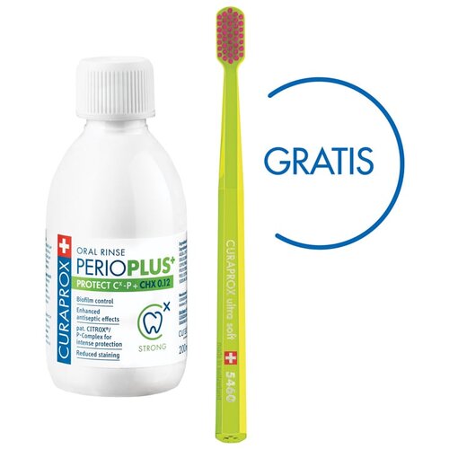 Curaprox perio plus protect rastvor 200ml + četkica 5460 gratis Cene