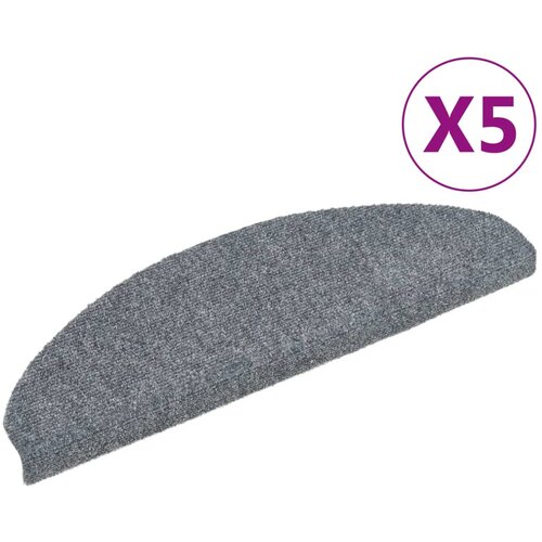 Maison Chic Samolepilne Preproga, Ruge za stopnice 5 kosov svetlo sive 65x21x4cm, (22120399) Cene