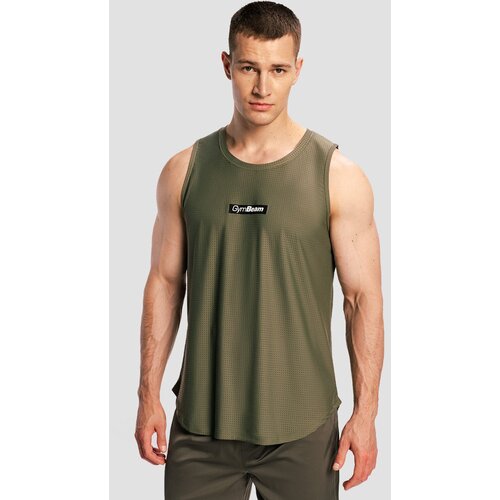 GymBeam Muška majica bez rukava Combat Olive Grey Cijene