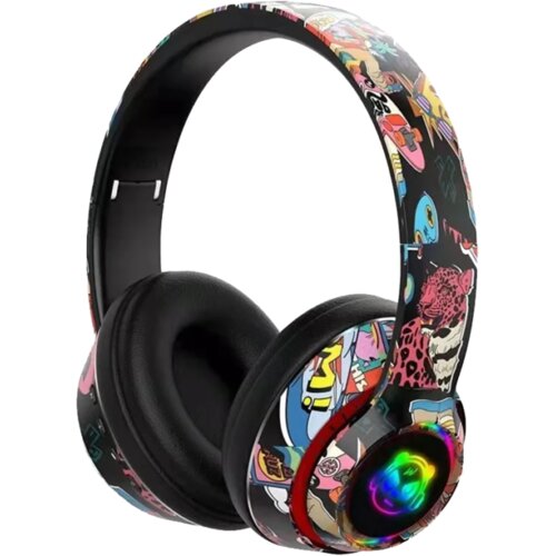  Slu&scaron;alice bluetooth L750 HiFi RGB stickerbomb design, black Cijene