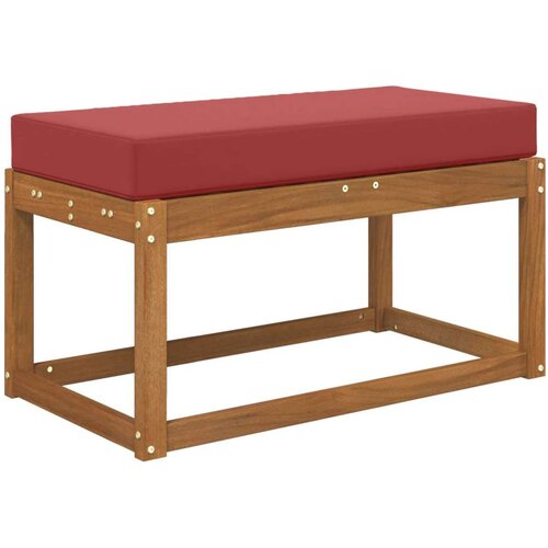  Jastučić za sjedenje na otvorenom boja crnog vina - boja crnog vina 80 x 40 cm Slike