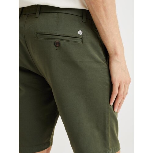 WE Fashion Chino hlače temno zelena Slike