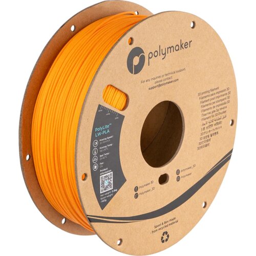 Polymaker PolyLite LW-PLA Bright Orange Cene