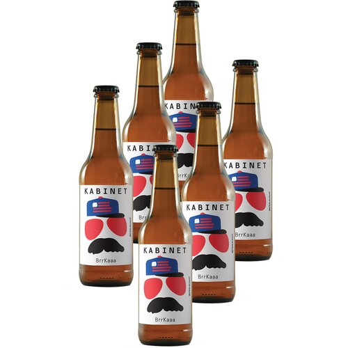 Kabinet kraft pivo brka 0.33l, 6 flašica Slike