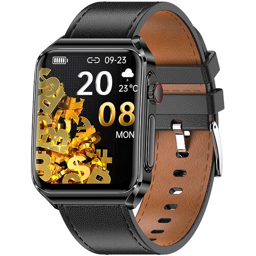 INF Pametna ura z EKG/Bluetooth klici in glasbo Black, (21236366) Cene
