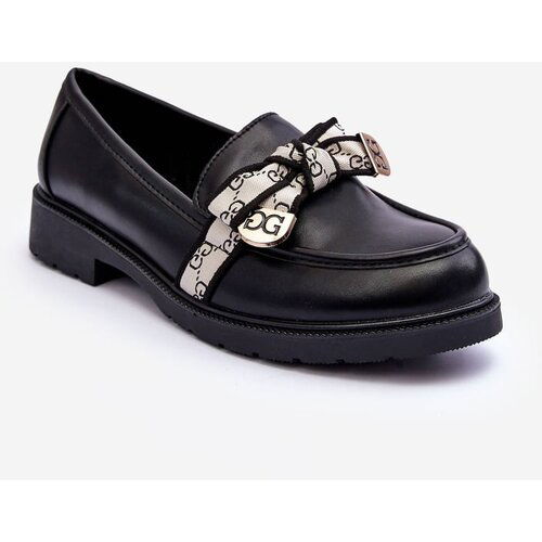 Kesi Leather shoes for women Moccasins black SBarski HY330 Slike