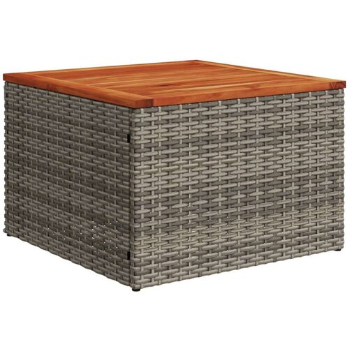 VidaXL 10-dijelni set vrtnih sofa od poliratana s jastucima sivi Slike