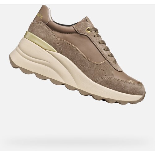 Geox Beige women's sneakers Spherica EC13 - Women's Cijene