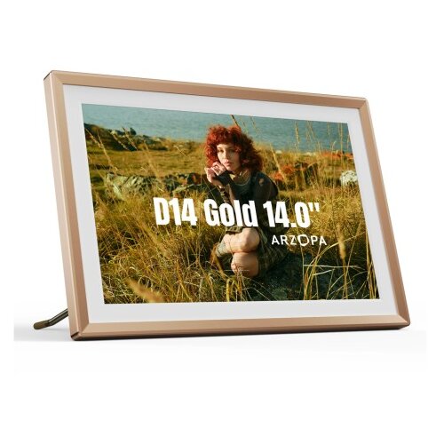Arzopa Digitalni foto okvir 14'' (35,5 cm) D14, 32GB, WiFi, zlat Cene
