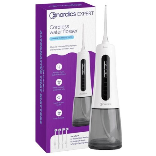 NORDICS bežični Vodeni Konac za Zube za Interdentalno Čišćenje Water Flosser Crni Cene