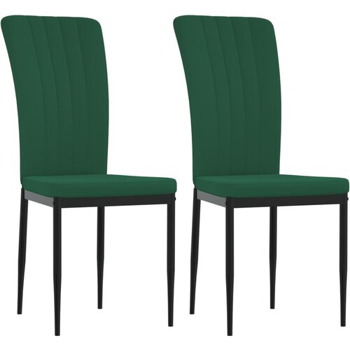 Maison Chic Jedilni stoli - Vzorci stoli 2 kosa temno zelen žamet A68, (22032266) Slike