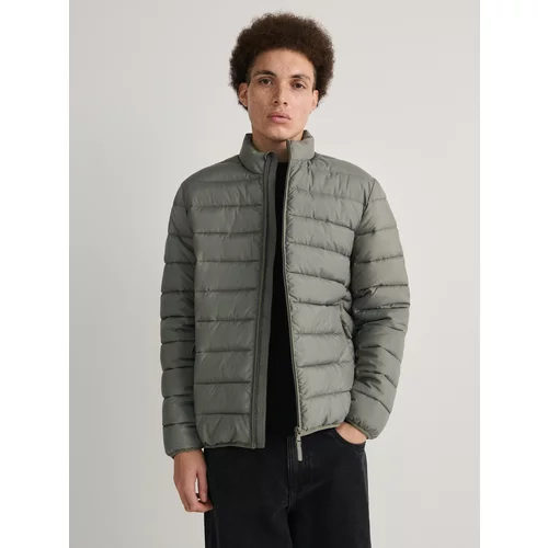 Reserved - Prošivena jakna s visokim ovratnikom - svjetlozeleno