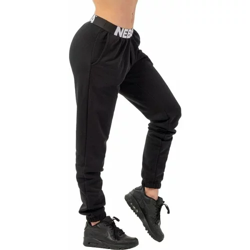 NEBBIA Iconic Mid-Waist Sweatpants Black S
