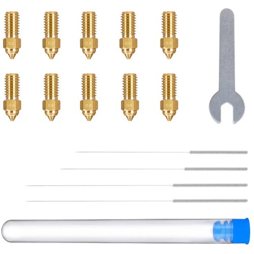 Elegoo Brass Nozzle Set for Neptune 4/Pro - Set of 10 Cene