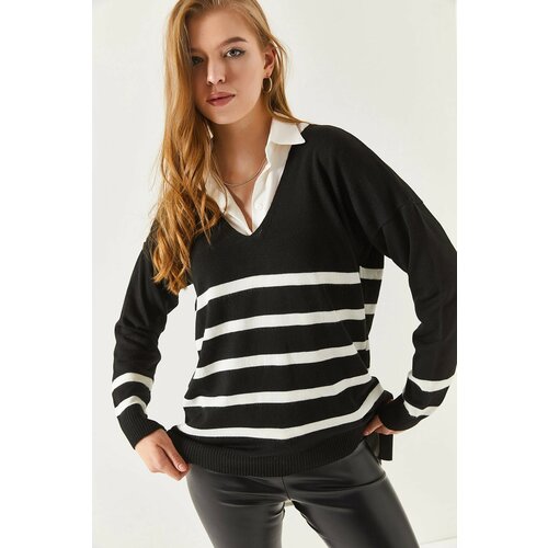 armonika Sweater - Black - Regular fit Slike