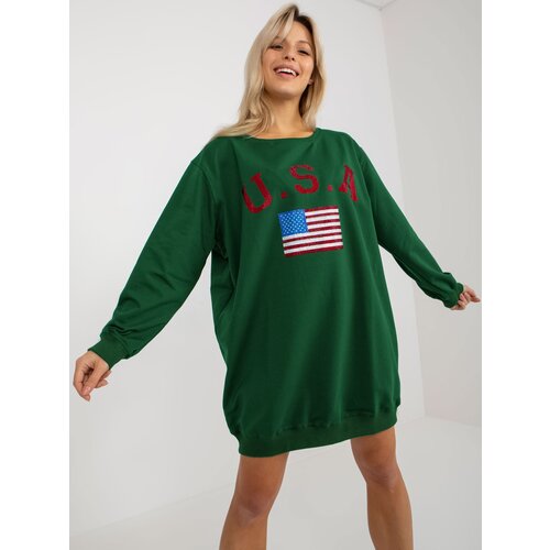 Vikki Sweatshirt-VI-BL-3192.23P-dark green Slike