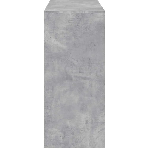 VidaXL Barski stol s policom boja betona 124x46x103,5 cm drveni Slike