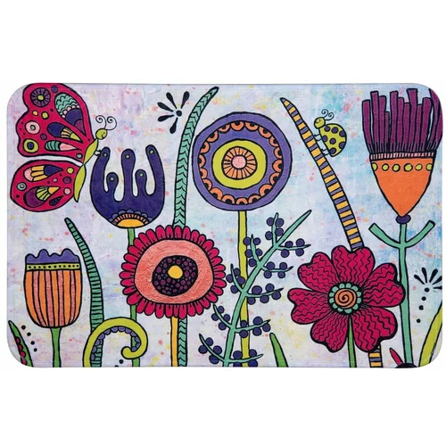 Wenko tekstilna kopalniška preproga 45x70 cm rollin'art full bloom – wenko