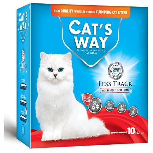 Who Cares cat's way posip za mačke box unscented less track 10l Cene