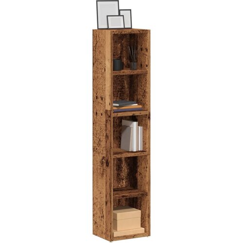 vidaXL Ormarići za CD-ove 2 kom boja starog drva 21x16x93,5 cm drveni Cijene