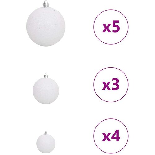 VidaXL Umjetno predsvijetljeno božićno drvce Crna 120 cm PVC Slike