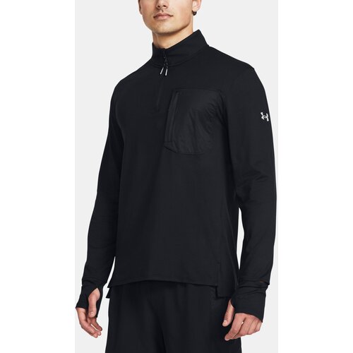 Under Armour Sweatshirt UA TRAIL RUN QUARTER ZIP-BLK - Men Cene