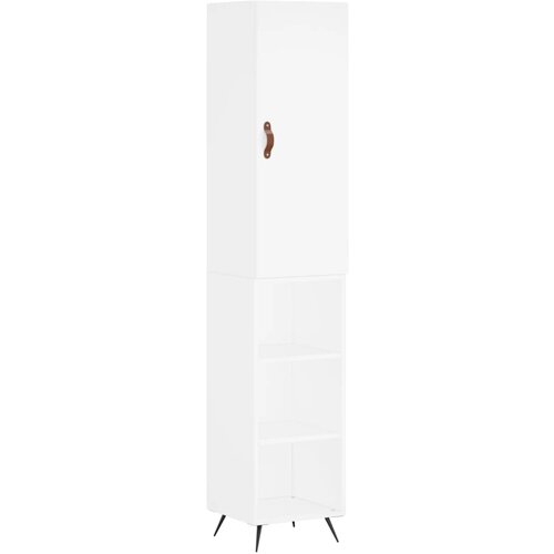 Maison Chic Visoka omara - Komoda - Predalnik bela 34,5x34x180 cm inženirski les, (21719993) Slike