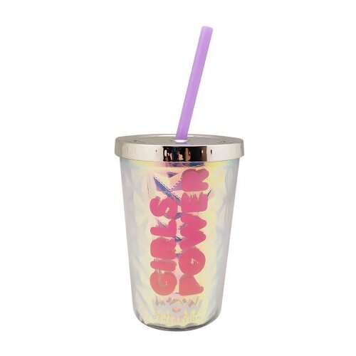 Wow Generation čaša sa slamkom dijamant 350 ml ( 1041045 ) Cene