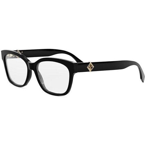 Fendi Diamonds Black Square Eyeglasses - ONE SIZE (56) Slike
