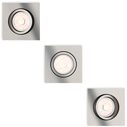 Philips 50403/17/PN - KOMPLET 3x ugradna stropna lampa DONEGAL 1xGU10/5,5W/230V Cene