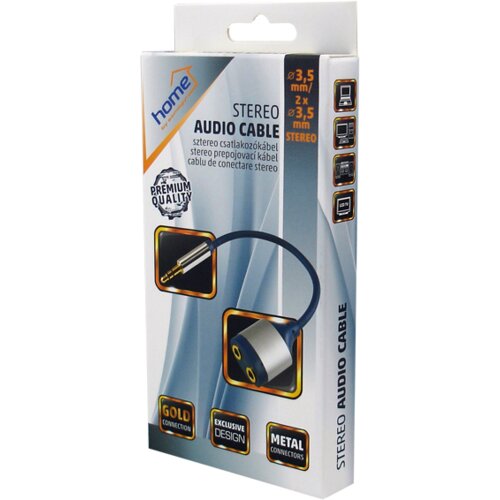 Home Jack 3,5mm mo&amp;scaron;ki na Jack 3,5mm ženski x 2, dolžina 15cm - AC 16M Slike