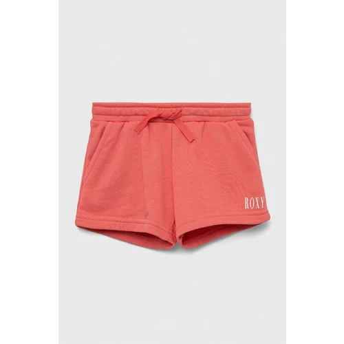 Roxy Dječje kratke hlače boja: narančasta, glatki materijal, podesivi struk