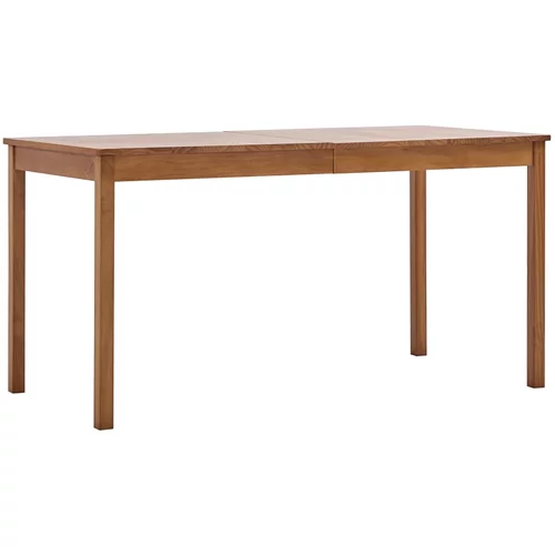  Jedilna miza medeno rjava 140x70x73 cm borovina