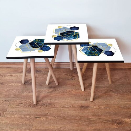 Hanah home set stolića za kafu 3Shp327, 3 dijela, šareni Cene