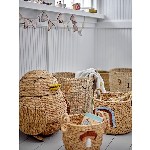 Bloomingville Mini Dječje kutije za pohranu u setu 2 kom od vodenog zumbula u prirodnoj boji &amp;oslash; 32x32 cm Agnes &amp;ndash; Slike