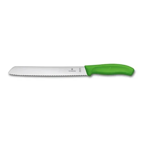 Victorinox Brotmesser 21cm grün Wellenschliff