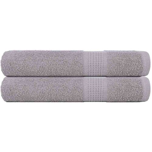 vidaXL Brisače 2 kos siva 100x200 cm 360 g/m&sup2; 100% bombaž Cene