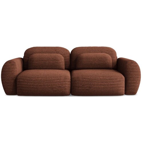 Makamii Sklopiva/s prostorom za odlaganje sofa od samta boja terakote 266 cm Kini &ndash; Cijene