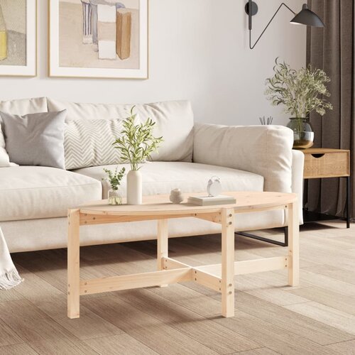 VidaXL Stolić za kavu 118 x 63 x 45 cm od masivne borovine Slike