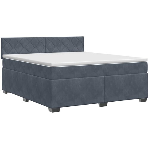  Boxspring krevet s madracem Tamnosiva 140 x 190 cm Bar&amp;scaron;un Slike