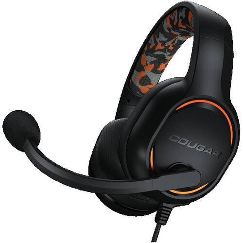 Cougar I DIVE I Headset I Driver 50mm 9.7mm noise cancelling Mic. Stereo 3.5mm 4-pole and 3-pole PC adapter Black ( CGR-P50B-270 ) Cene
