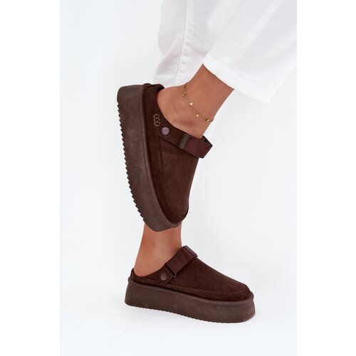 Boto Women&amp;#039;s Snow Boots Platform with Velcro Chocolate Jorielle Slike