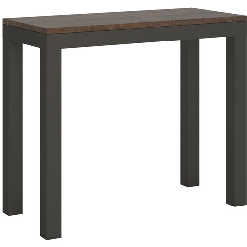 Ityhome 90 x 77 konzolna miza rjava, (20847633) Slike