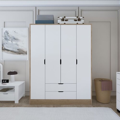 Hanah home Ormar Nissan 1600-018, 140x181x45 cm, Bijeli Cene